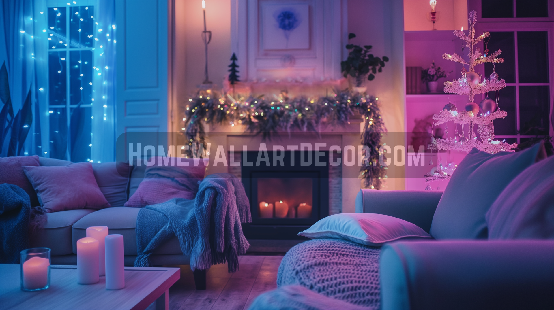 Dreamy French Country Unique Blue Christmas decor Idea