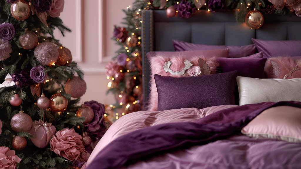 Dreamy Pink and Purple Christmas Interior decorating Ideas