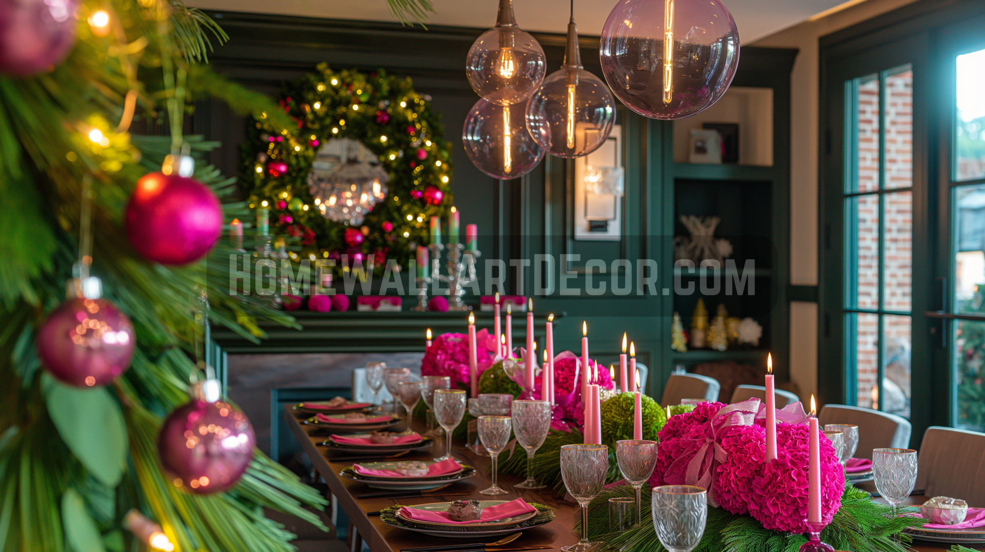 How to Incorporate Pinkmas Pink and Purple Christmas Decor Ideas into Various Home Styles