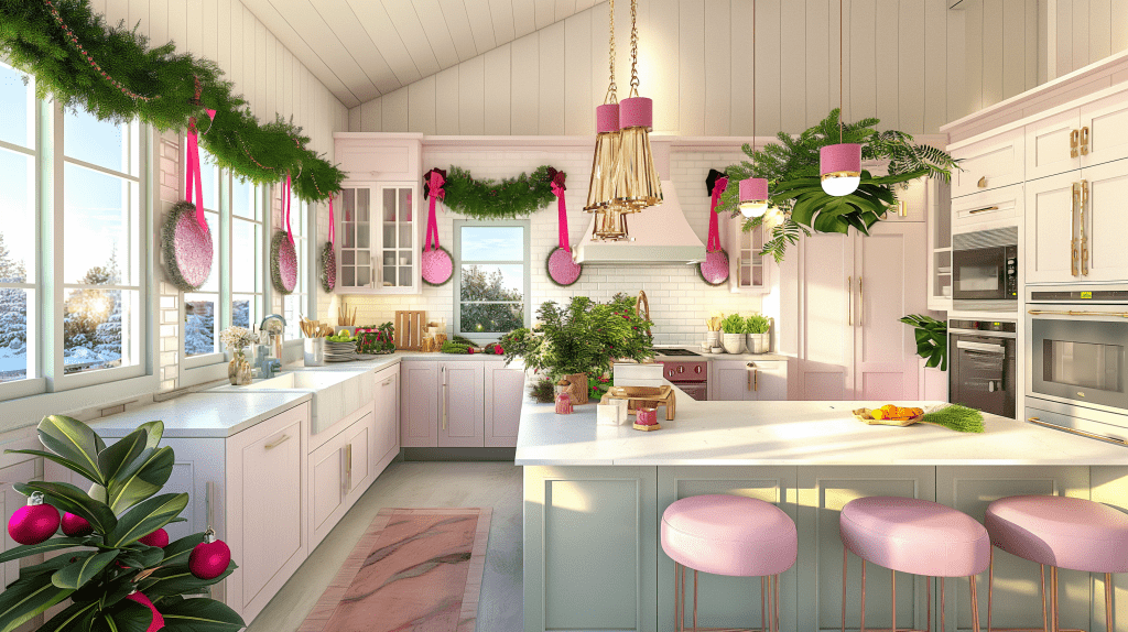 Dreamy Pastel Pink and Purple Christmas Decor Ideas