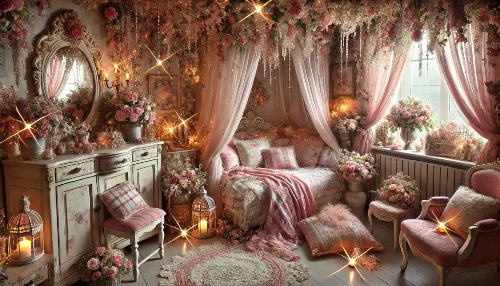 Dreamy Pink Shabby Chic Bedroom Decor Ideas