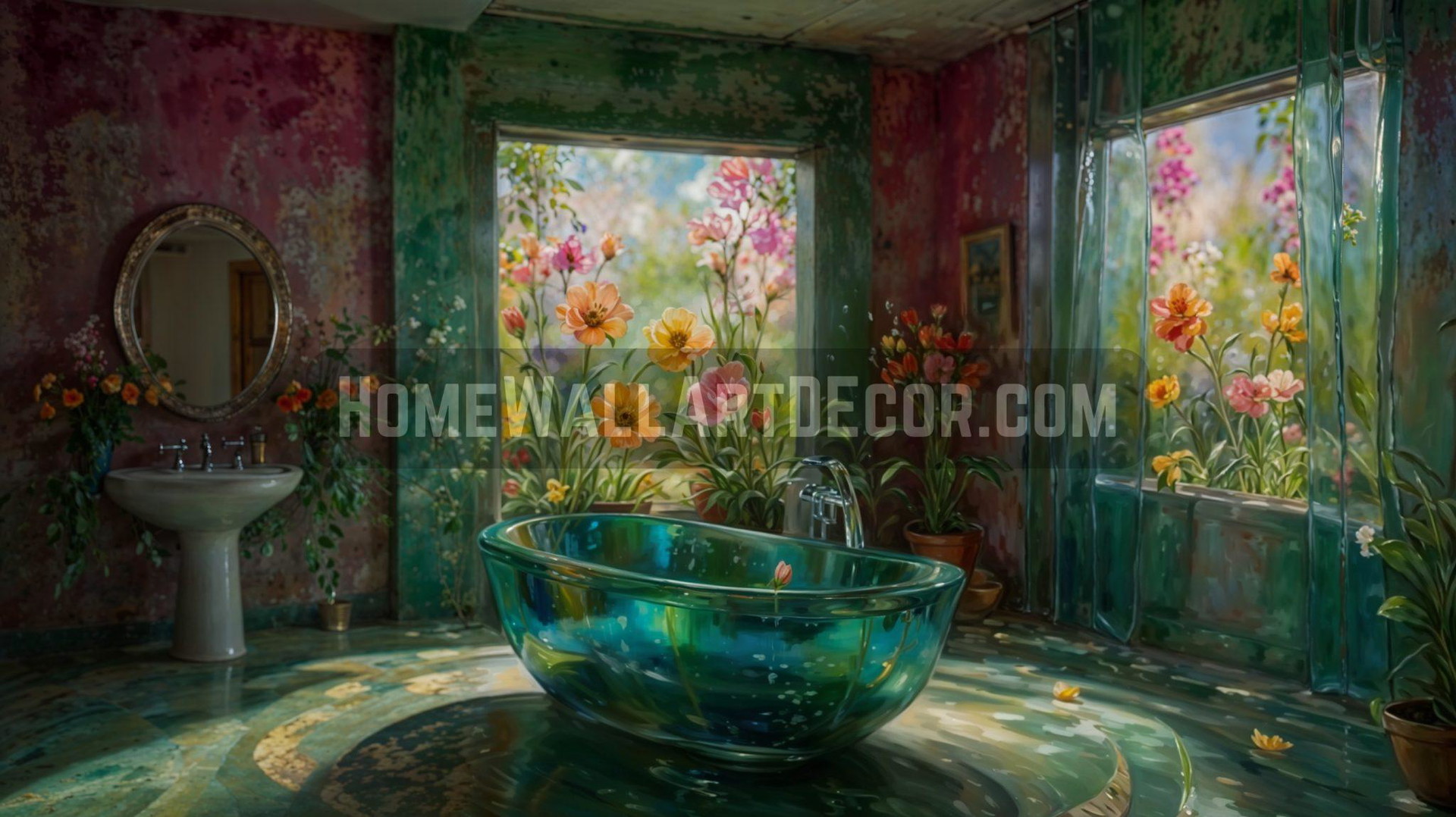 Dreamy Fantasy Stained Glass Interior Design Idea – Bathroom Oasis