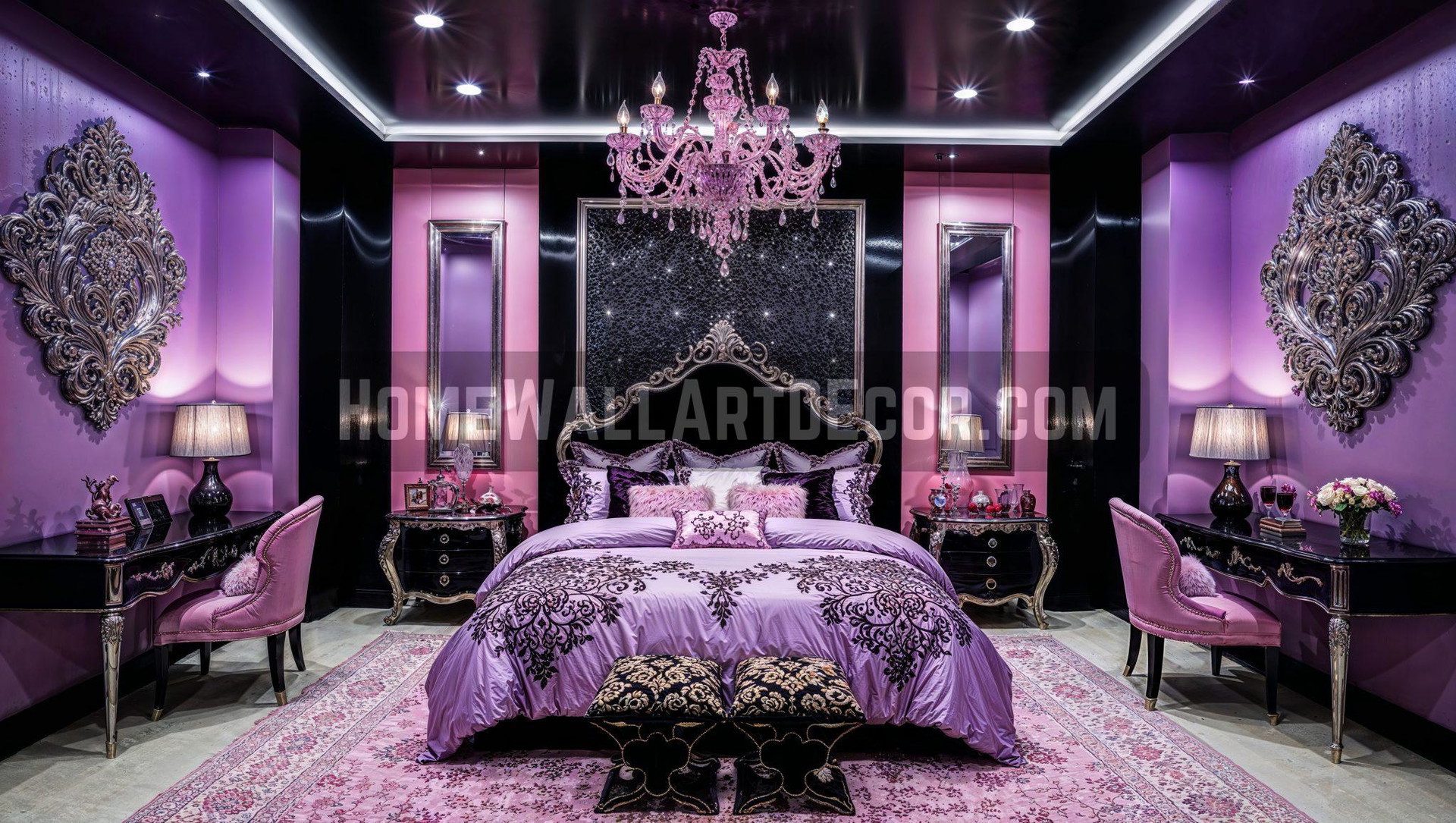 Lavender Bedroom Elegance – Charming Purple Interior Decoration Idea