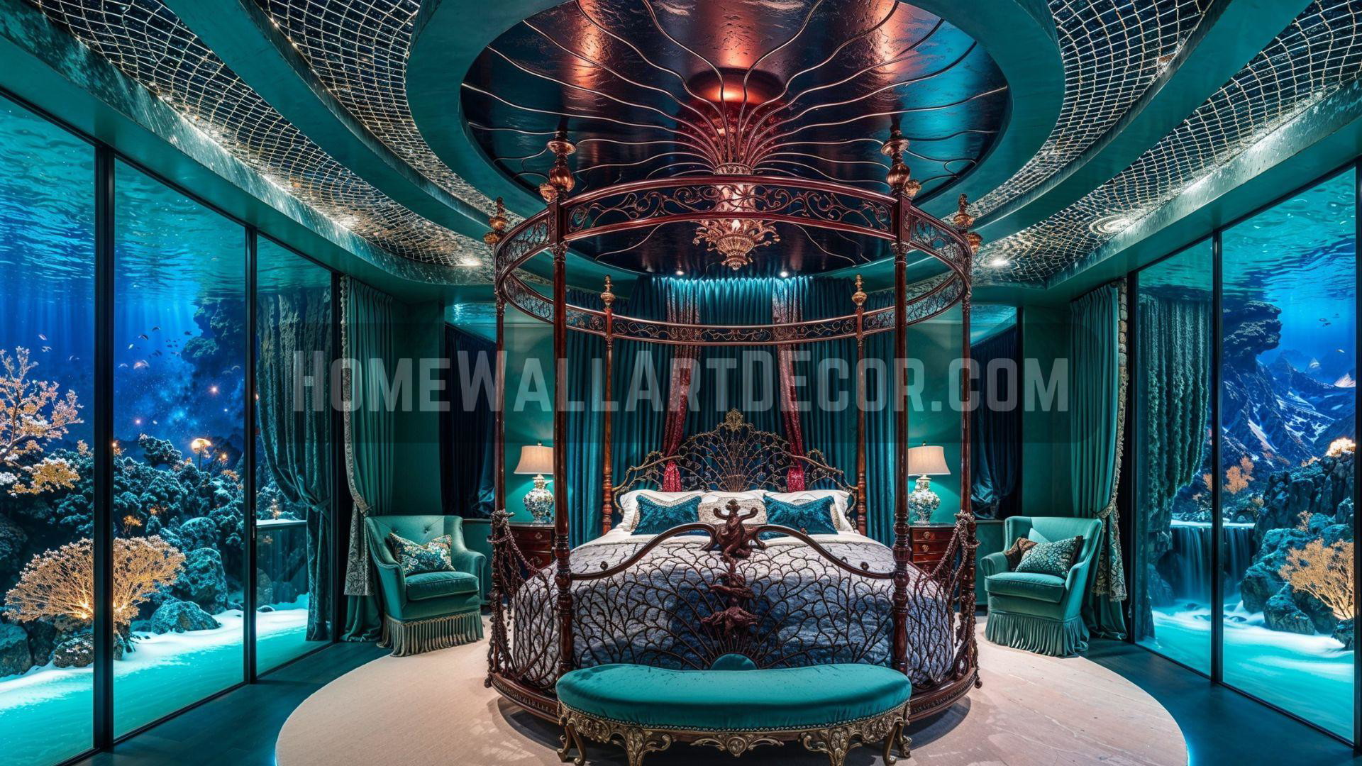 Under The Sea Interior featuring a Copper Red Bed frame
