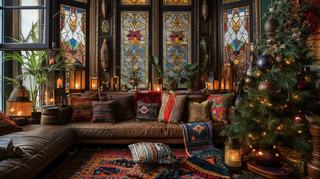 Cozy Bohemian Christmas Decor Ideas