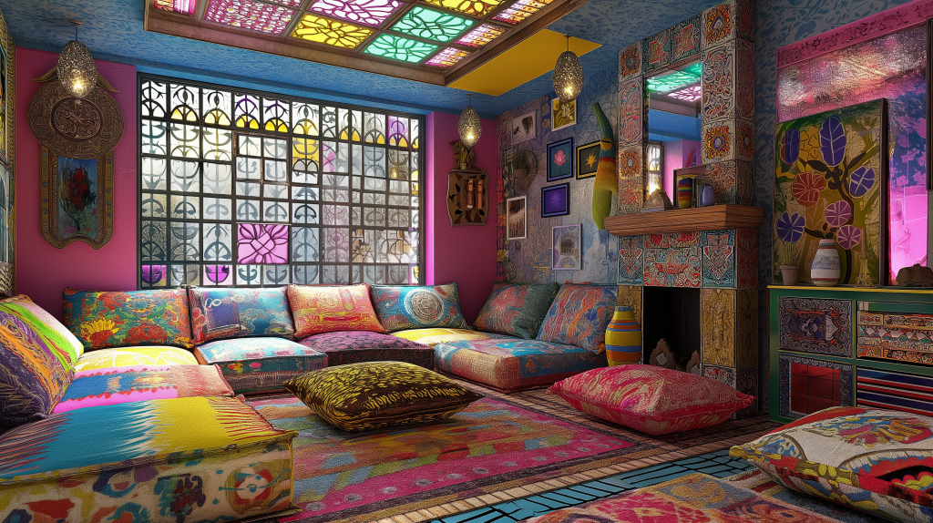 Eclectic Living Room: Mexican Home Decor Idea