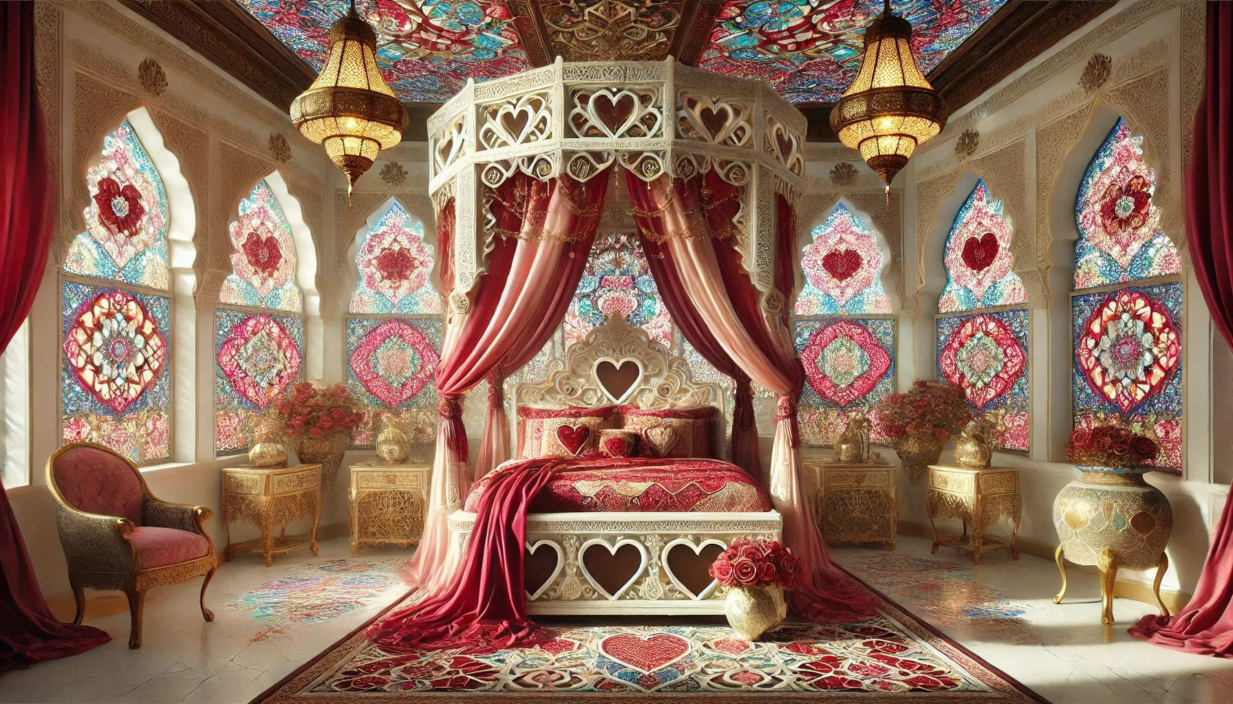 Moroccan Interior Design Ideas - Romantic Moroccan Bedroom