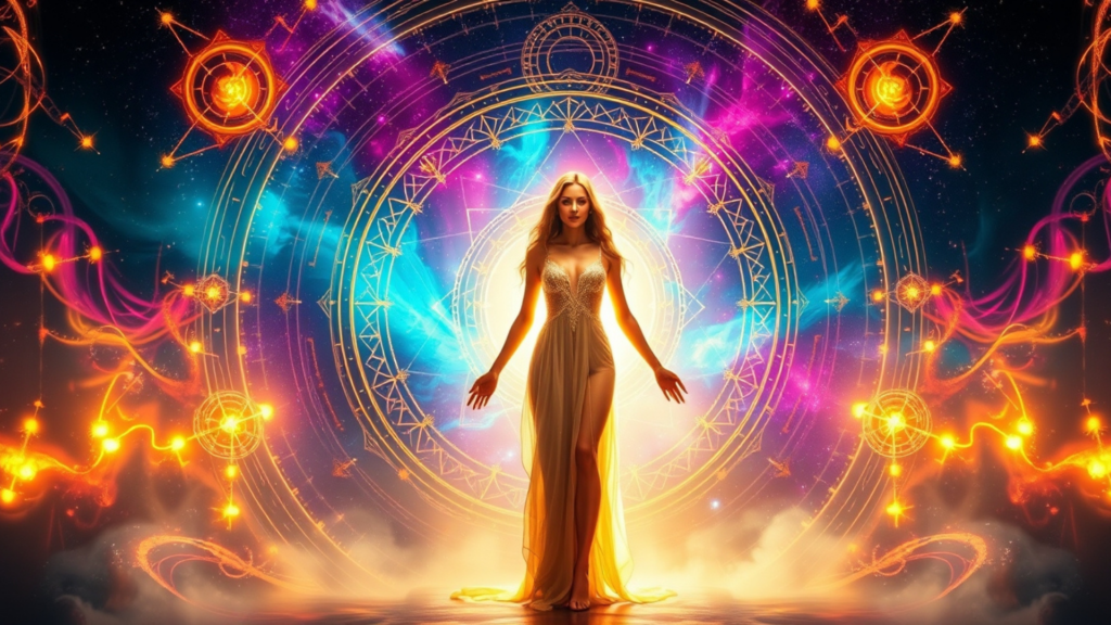 Enchanting yet Dreamy Luminary Printable Cosmic Portal Wall Art by Pamela Arsena