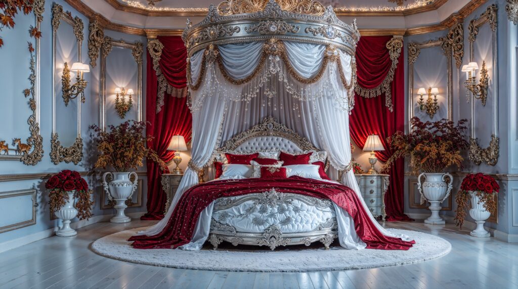 Dream Victorian Romantic Bedroom: Royal Palace Elegance