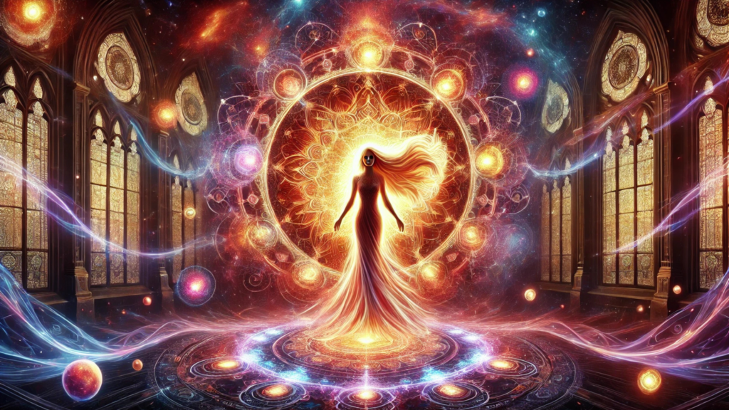 Hypnotic Ethereal Printable Cosmic Portal Wall Art by Pamela Arsena