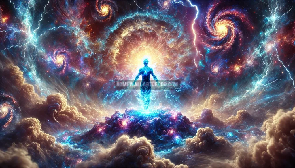 Emerging from The Storm Victorious Printable Cosmic Portal Wall Art by Pamela Arsena