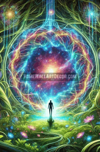 Celestial Gateway Mystical Printable Cosmic Portal Wall Art
