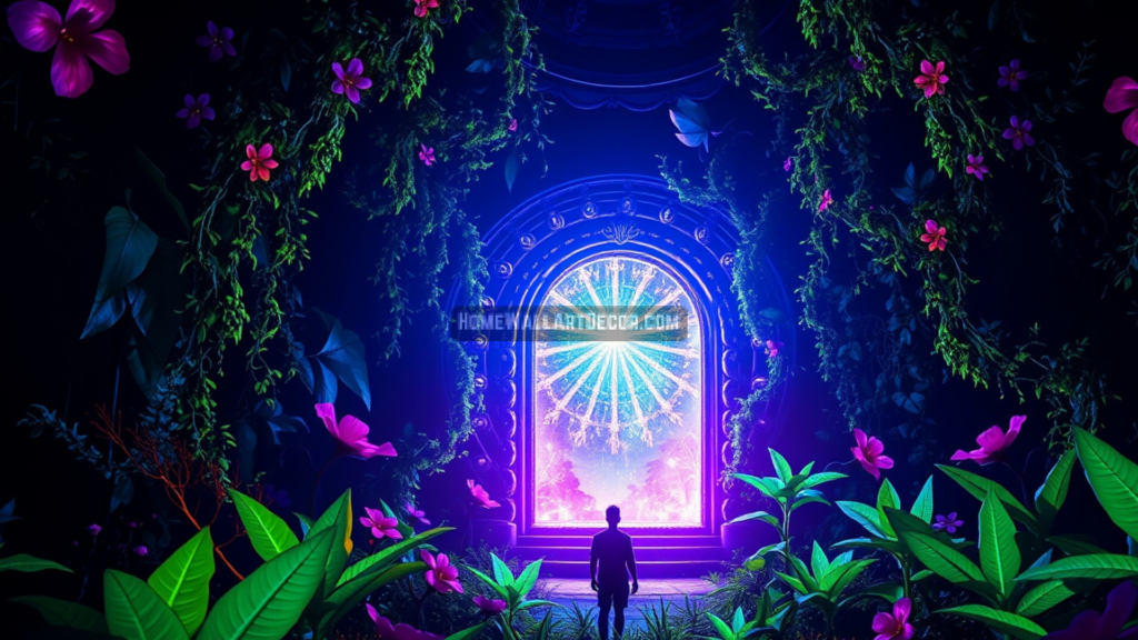 Otherworldly Printable Cosmic Portal Wall Art by Pamela Arsena