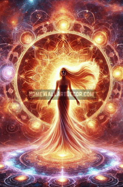 Hypnotic Ethereal Cosmic Portal Wall Art by Pamela Arsena