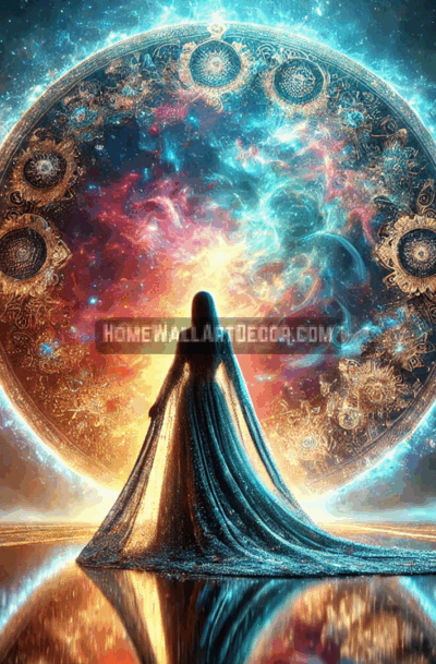 Breathtakingly Beautiful Divine Reflection Spiritual Cosmic Portal Wall Art by Pamela Arsena