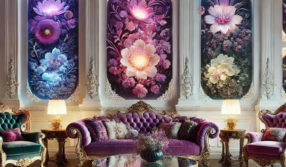 Colorful Floral Eclectic Wall Art