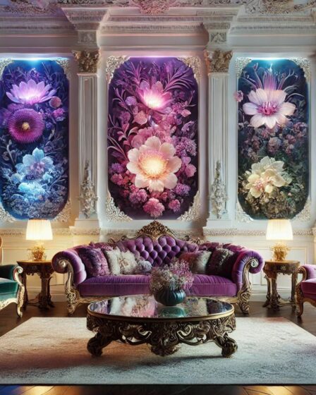 Colorful Floral Eclectic Wall Art