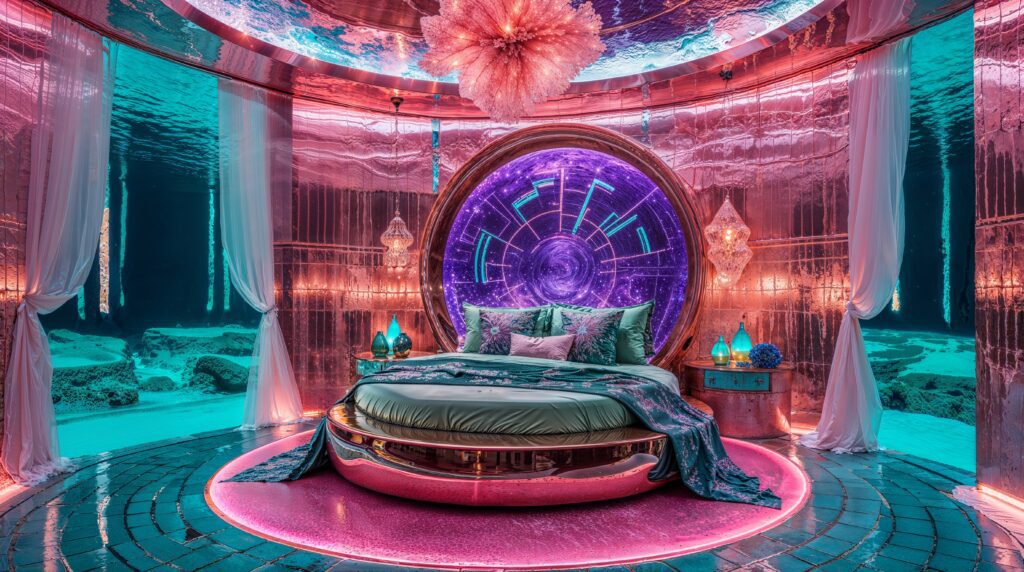 Coral Sunset Ocean Bedroom Ideas in Paradise Hues