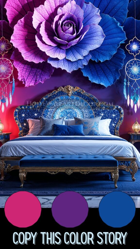 Dopamine Ombre Bedroom