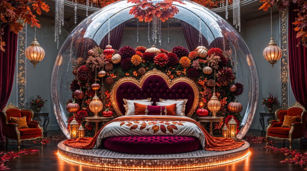 Enchanted Autumn Bower Floral Fantasy Dome