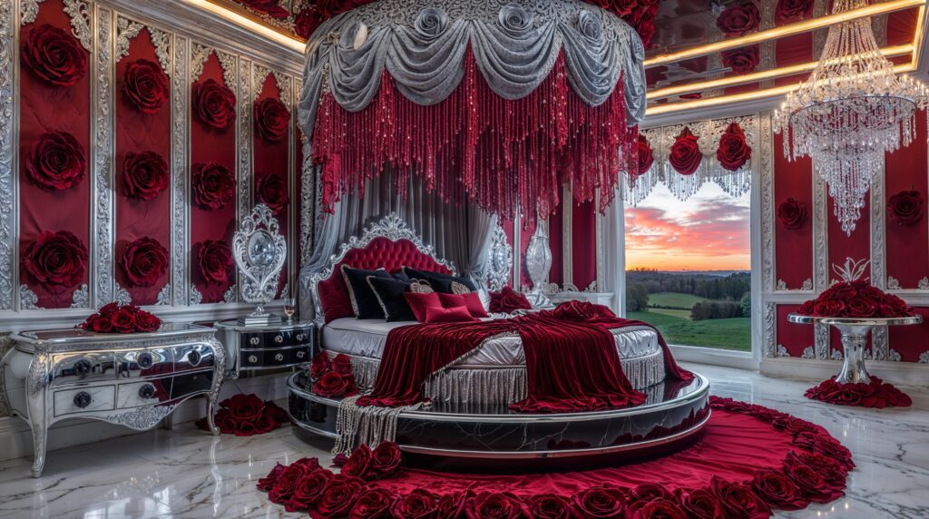 Red Round Bed: Dream Fantasy Fairytale Bedrooms (27)