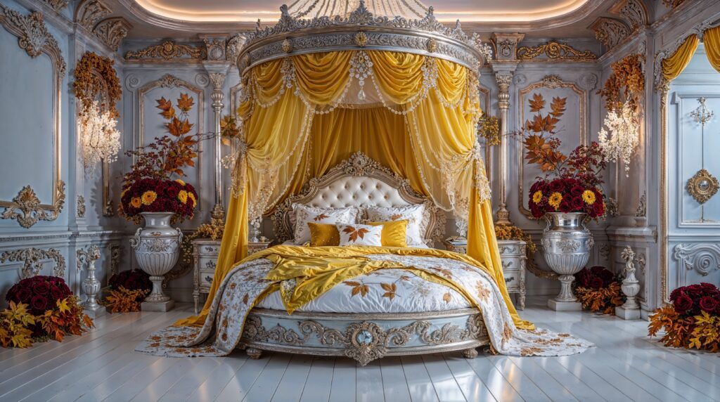 Fall Luxury Dream Bedroom - Dream Fall Bedroom Golden Palace Splendor
