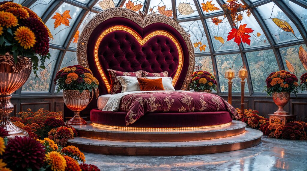 Fantasy Dream Luxury Fall Heart Bedroom - Dream Fall Bedroom Glass Conservatory Romance