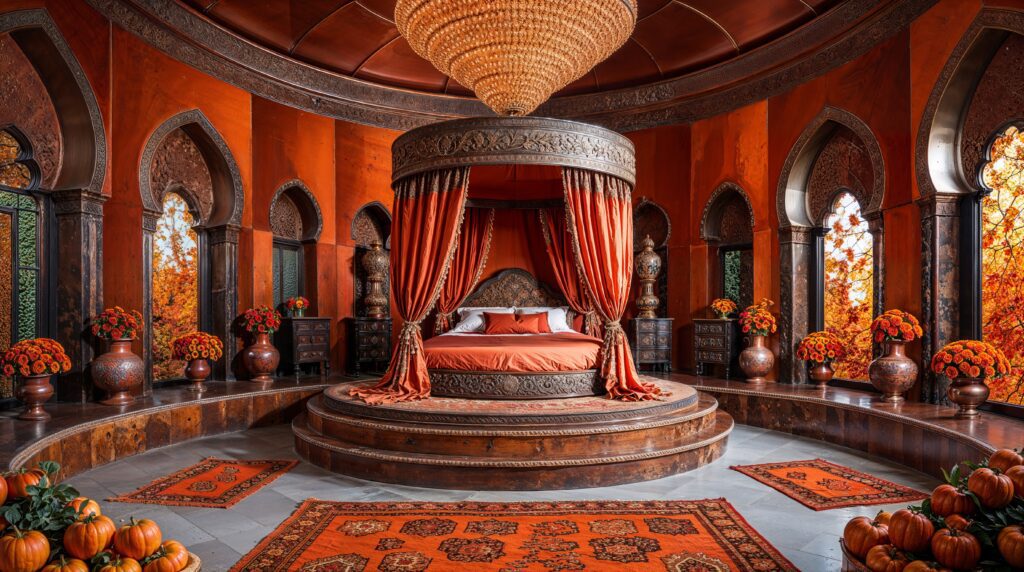 Moroccan Sunset Palace Dream Romantic Bedrooms with Exotic Flair