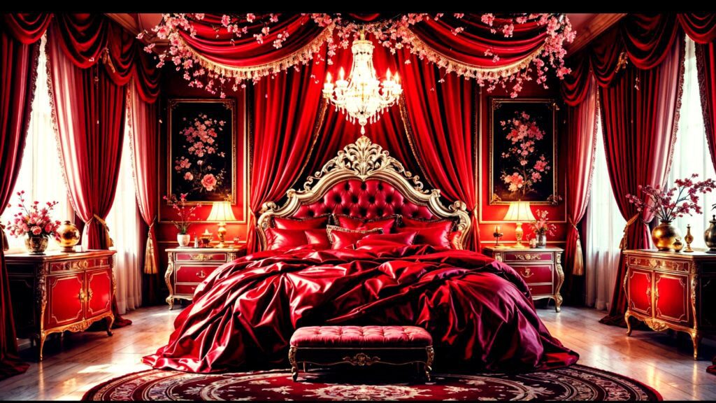Cherry Red Bedroom Ideas
