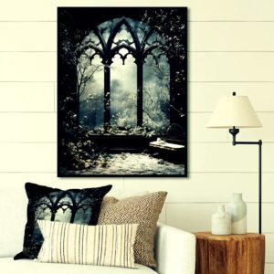 Castlecore Gothic Stained Glass Wall Art