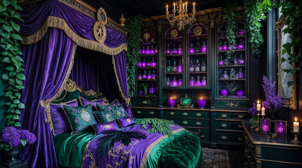 Luxurious Purple Retreat: Bedroom Decoration Ideas 2025