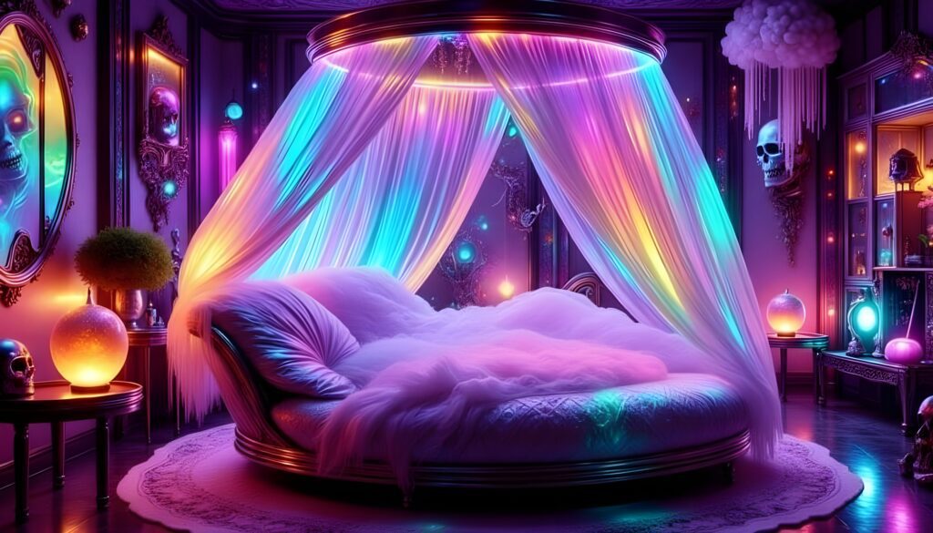 Neon Glow Paradise Bedroom Decoration Ideas 2025