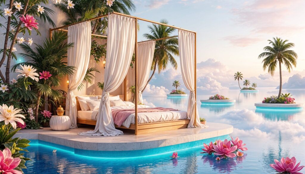 Luxe Enchanting Surreal Dreamscape Bedroom Decor Ideas