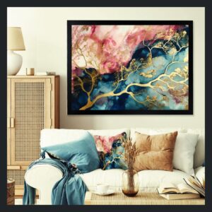 Budget Pick Exploring The Depths Of Pink Geode 1 - Terra Futura Interior design wall art