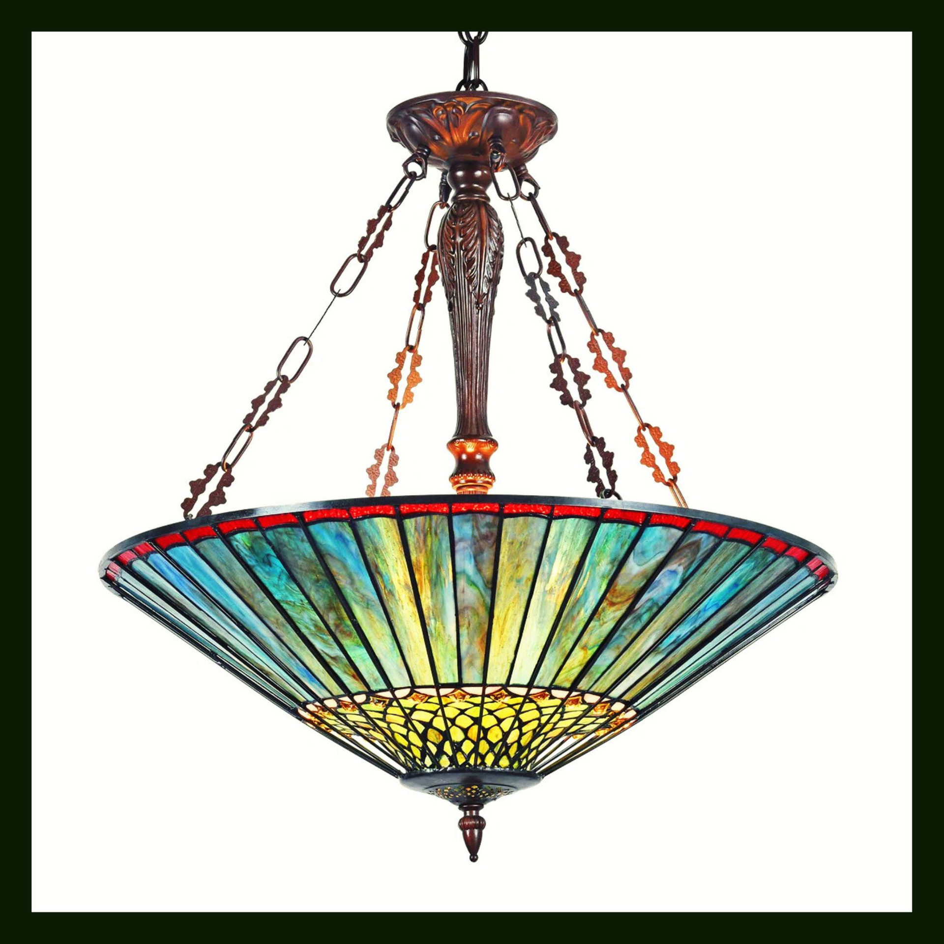 Pendant stained glass Lighting Ideas for Ethereal white Interior Design Ideas