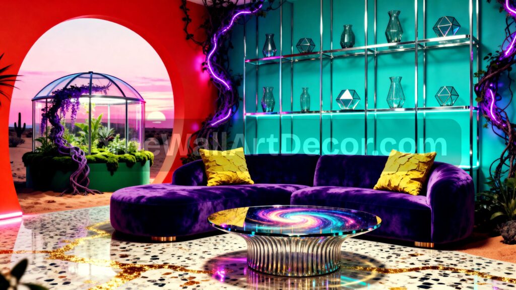 Red Blue Bold Terra Futura Interior Design Ideas - Bright Yellow Terra Futura Interior Design Ideas