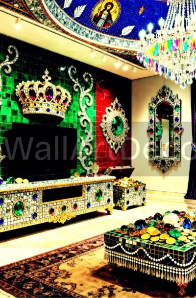 Stunning Royal Maximalist Interior | Jewel Room | Digital Art