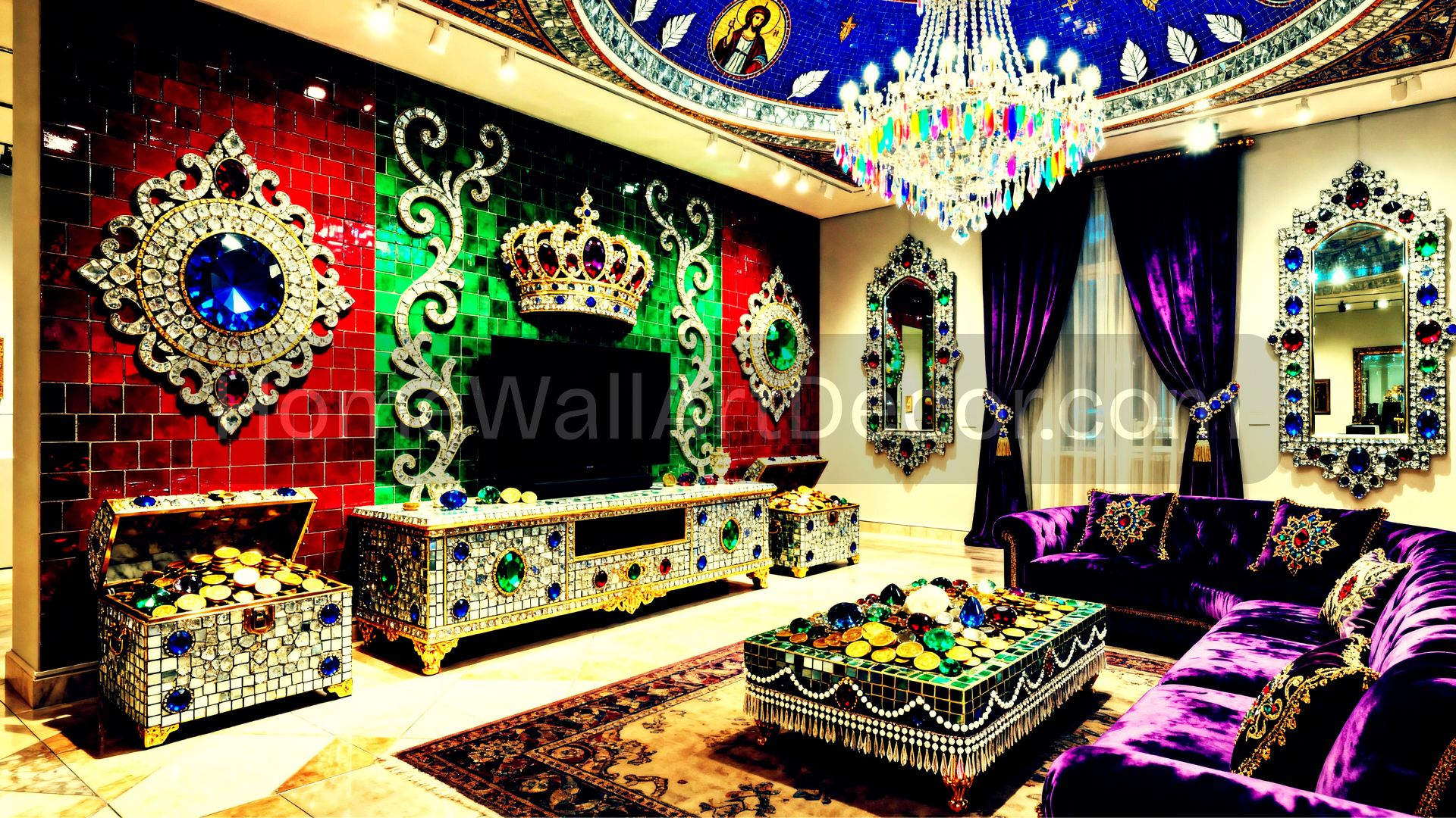 Stunning Royal Maximalist Interior | Jewel Room | Digital Art – Home ...