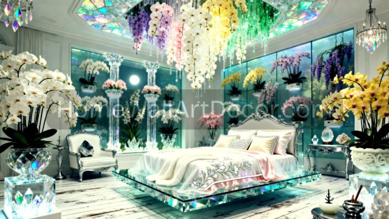 Crystal Floral Fantasy Paradise - Dream Bedroom Design Ideas