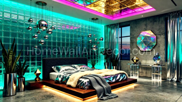 Dream Luxurious Blue Iridescent Dream Bedroom Design Ideas