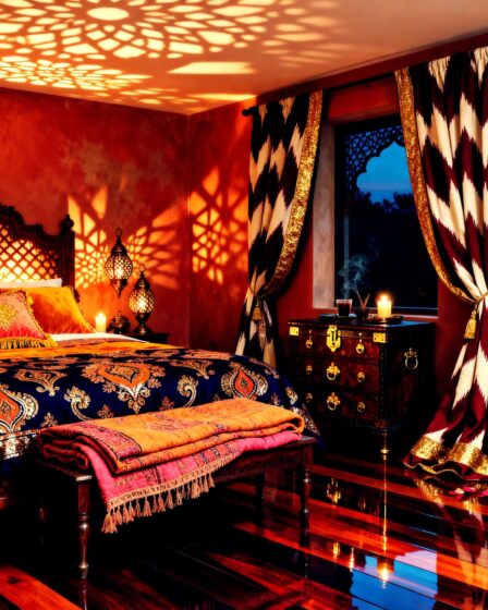 Warm Sunset Orange Dream Bedroom Design Ideas