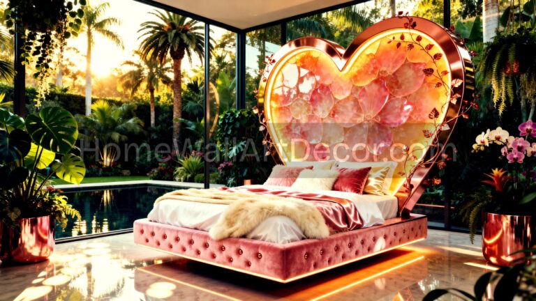 A fantasy Romance Glam Pink Elegant Book Lovers Glam Pink Dream Romantic Bedroom Ideas