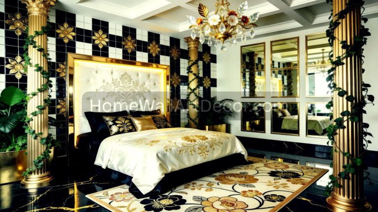 Black White Gold Luxurious Dream Neo Deco Interior Design Idea
