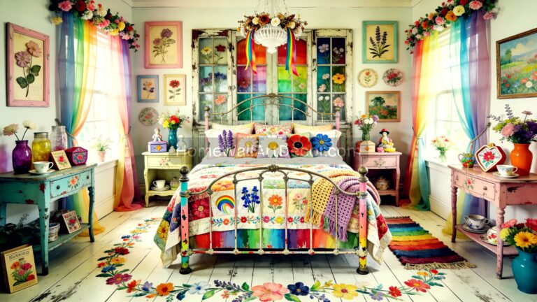 Cottage Garden Dream Floral Bedroom Interiors