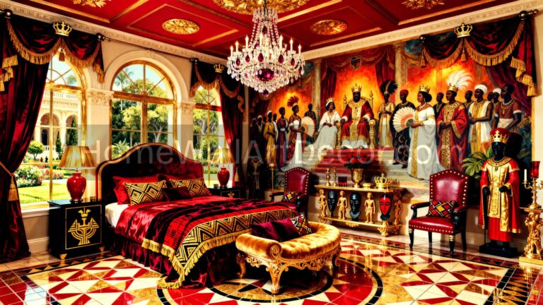 Fred and Gold Afrohemian Bedroom - Bold Afrohemian Bedroom Interior Design