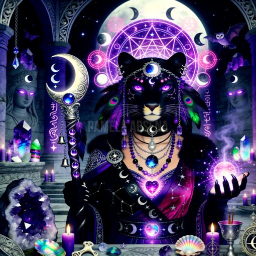 Fantasy Cat Art Enchanted Feline From Magical Realms