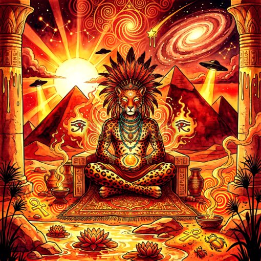 Spiritual Cat Art Meditating Felines and the Power of Mystical Stillness