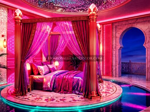 Glam Goddess Pink Dream Indo-Futurism Interior Design