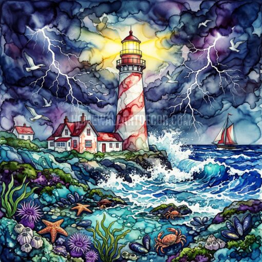 Lighthouse Wall Art Printables - Download Light House Wall Decor