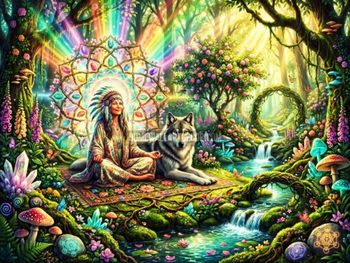 Mystical Wolf Spirit Animal - Wolf Spirit Animal Wall Art Printables